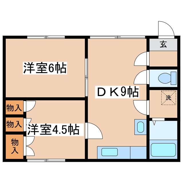 ハイツ堀川の物件間取画像