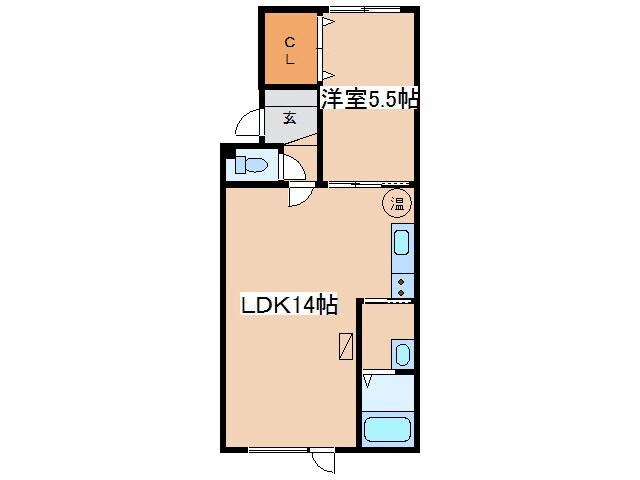 クレイトンハウスＳの物件間取画像