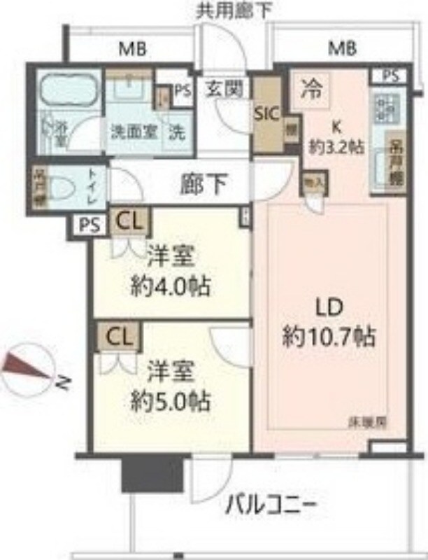 Brillia Tower箕面船場 THE TOP OF THE HILLの物件間取画像