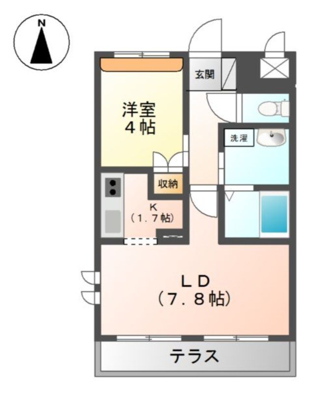 Ｓｗｅｅｔ　Ａｌｙｓｓｕｍ　（スイートアリッサム）の物件間取画像