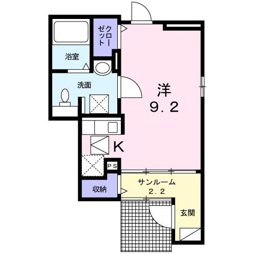 サン　コテージの物件間取画像