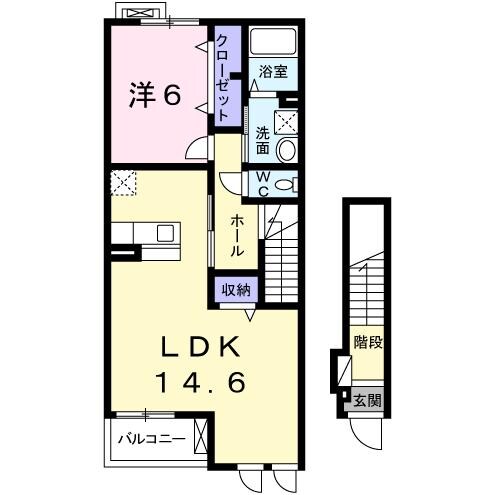 ソレイユ　Ⅰ番館の物件間取画像