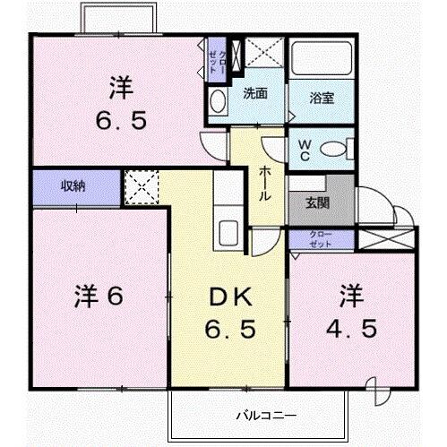 ベネッセ1071Bの物件間取画像
