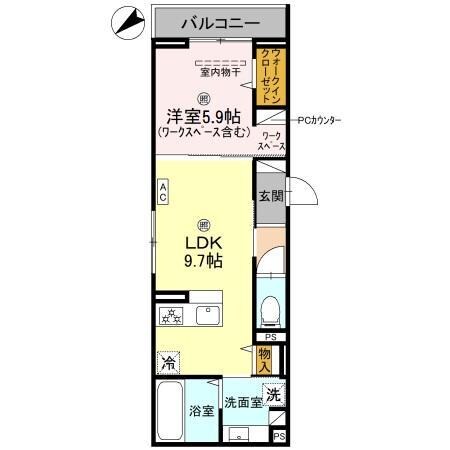 D’ｓ町坪の物件間取画像