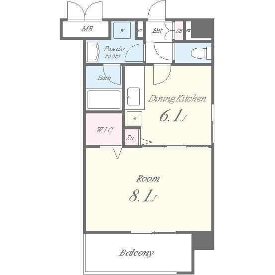 アスリート東延末の物件間取画像