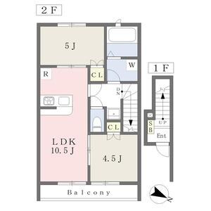 リュッケ御立中の物件間取画像