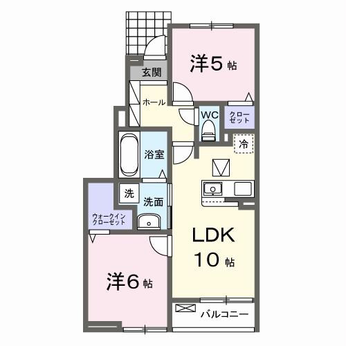 シャイニースカイの物件間取画像