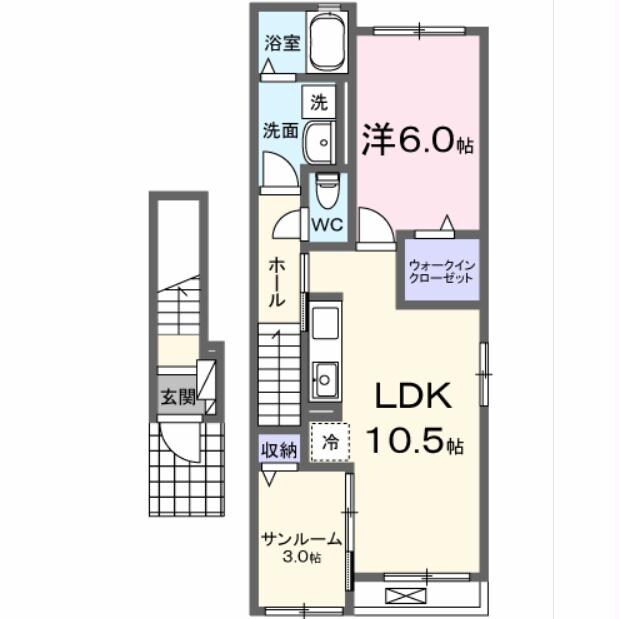 ベル　ソレイユの物件間取画像