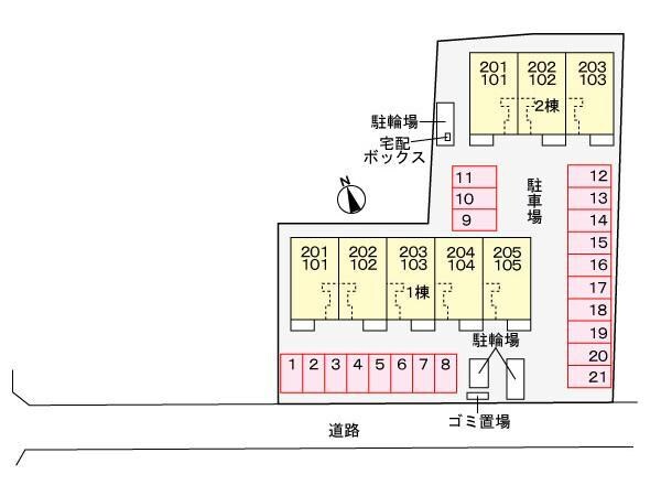 プレッソ姫路東Iの物件外観写真