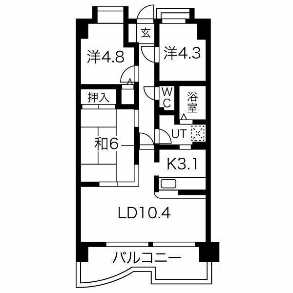 エンブレイス姫路市役所南の物件間取画像