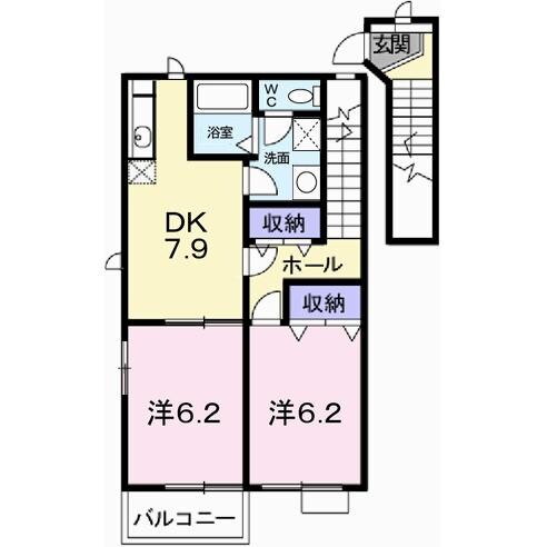 オーブリー　T・Kの物件間取画像