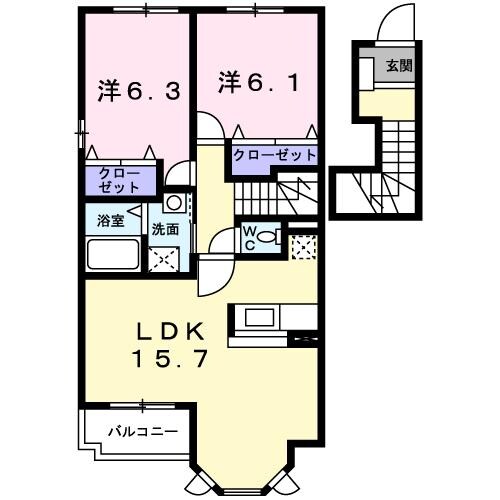 スタービレの物件間取画像