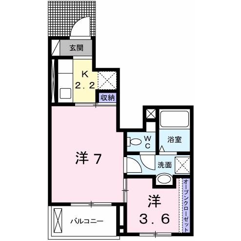 ビレッヂ飯田の物件間取画像