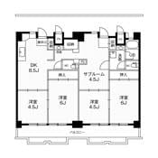 ビレッジハウス一宮タワー1号棟 (1013号室)の物件間取画像