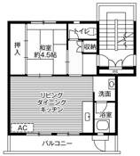 ビレッジハウス石岡2号棟 (103号室)の物件間取画像