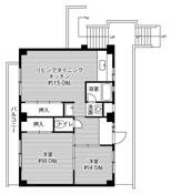 ビレッジハウス下五井1号棟 (305号室)の物件間取画像