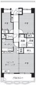 ビレッジハウス潮見タワー1号棟 (706号室)の物件間取画像