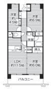 ビレッジハウス京ヶ峰タワー1号棟 (314号室)の物件間取画像