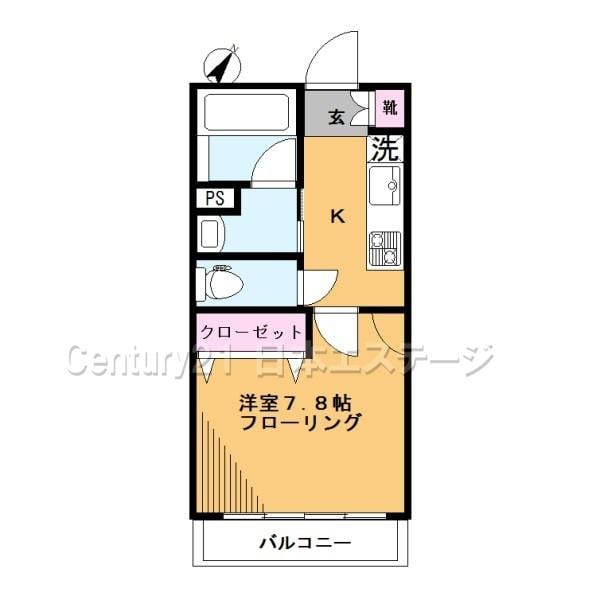 日吉第一コーポの物件間取画像