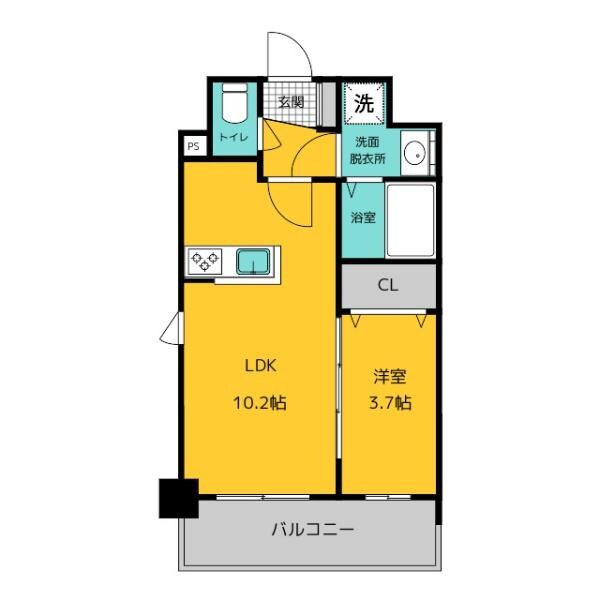 ラーナ福岡東の物件間取画像