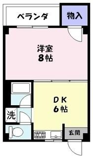 ラフェスタ東福原の物件間取画像