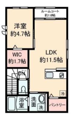 エスポワール新田の物件間取画像