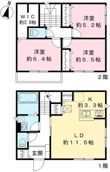 草加ネクストの物件間取画像