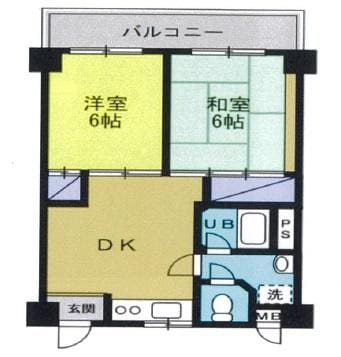 コーポ詩苑の物件間取画像