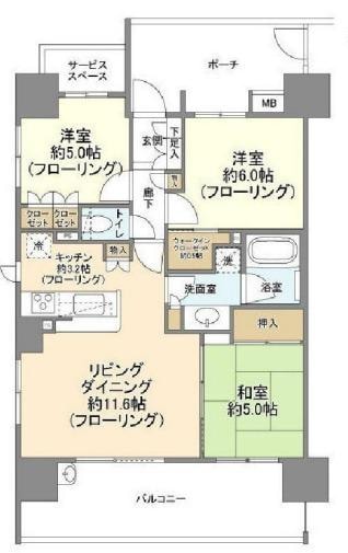 ＢＥＬＩＳＴＡ草加栄町の物件間取画像