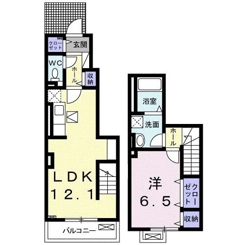 BLESS草加松原B棟の物件間取画像