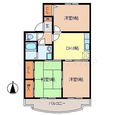 ジェネシス大島Aの物件間取画像