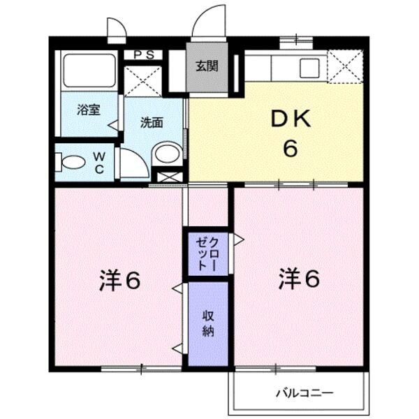 サンテラス窪　Ａの物件間取画像