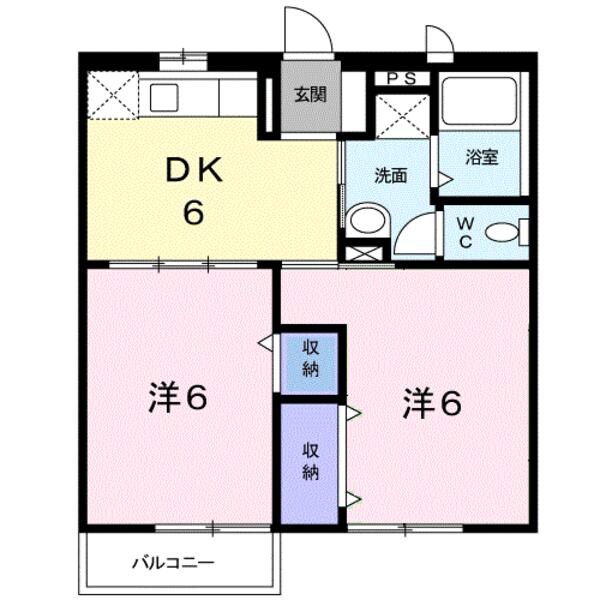 サンテラス窪　Ａの物件間取画像