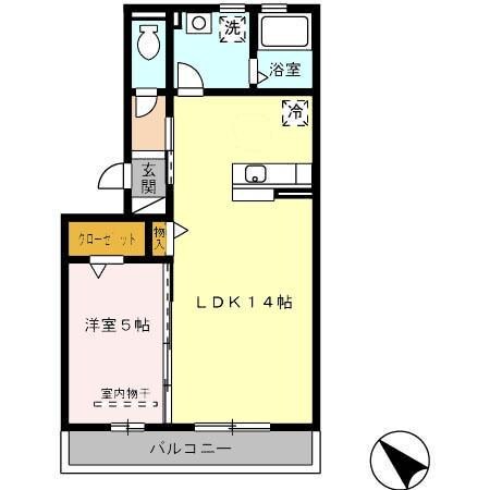 T-Roomの物件間取画像