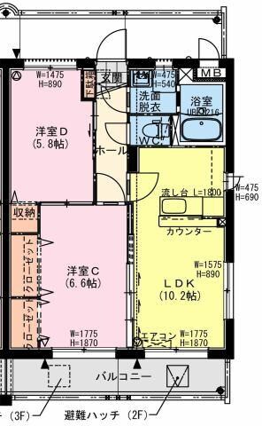 仮）阿波岐原町YMマンションの物件間取画像