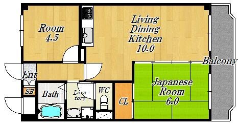 ハビテ深江橋の物件間取画像