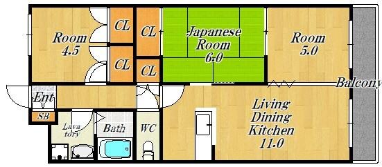 アルカンシェルの物件間取画像