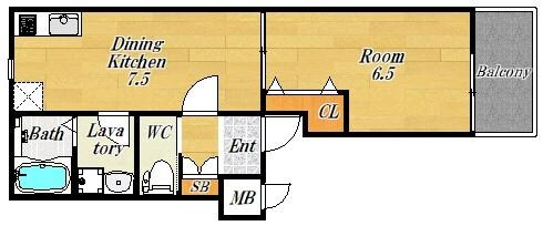 ＪＰｍａｉｓｏｎ此花の物件間取画像