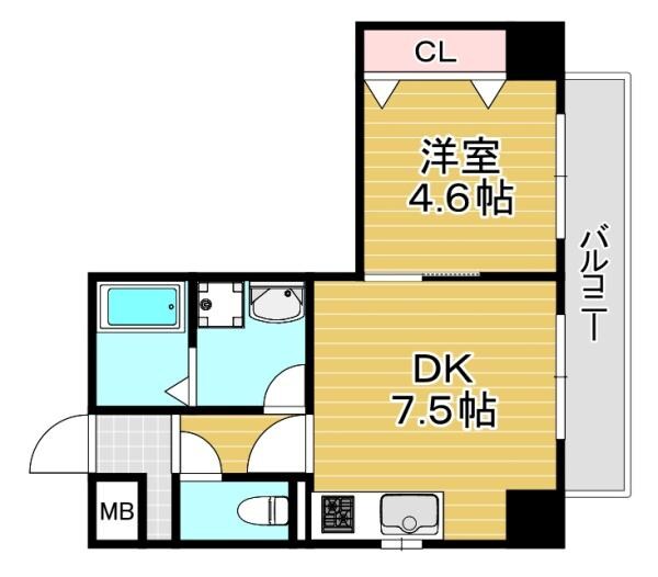 アートレジデンス上町の物件間取画像