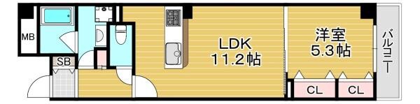 アーク緑橋の物件間取画像