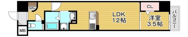 ラフォルム鎗屋町の物件間取画像