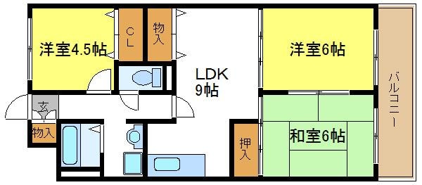 クリオパレスの物件間取画像