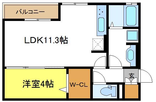 片岡マンション１の物件間取画像