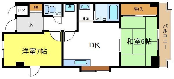 サンシティ摂陽の物件間取画像