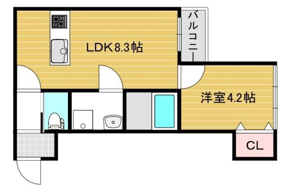 コンフォートKAMIの物件間取画像