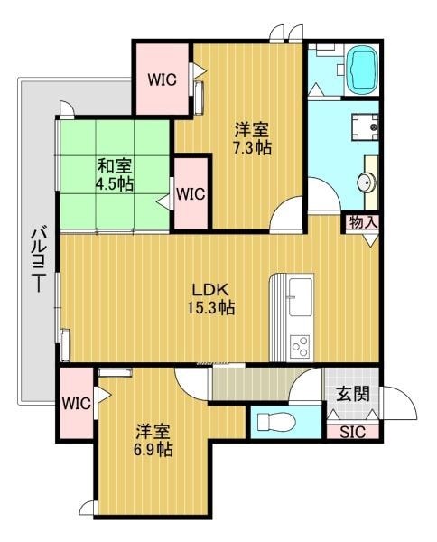 メゾンドエスポワールの物件間取画像