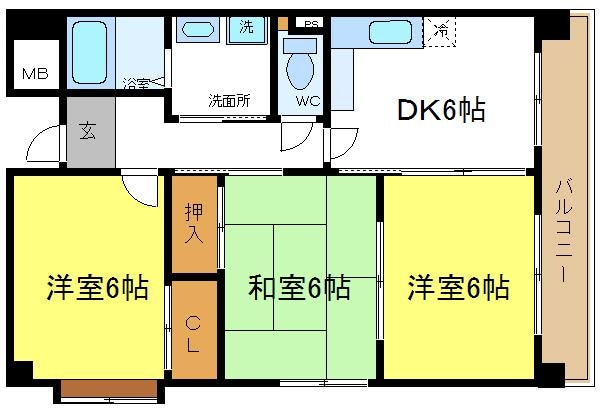 メゾンアドラブールの物件間取画像