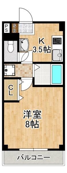 北恩加島住宅2号棟の物件間取画像