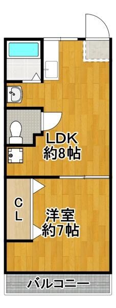 千島マンションの物件間取画像