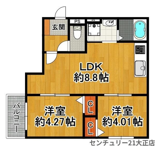 RAD大正の物件間取画像